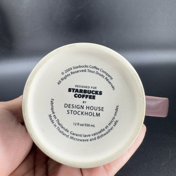 Starbucks 2009 Stockholm Design House Purple Mauve Ribbed Coffee Mug Cup Ceramic - Picture 3 of 11